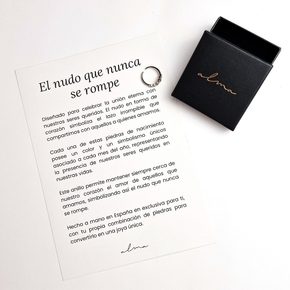 Anillo nudo personalizado