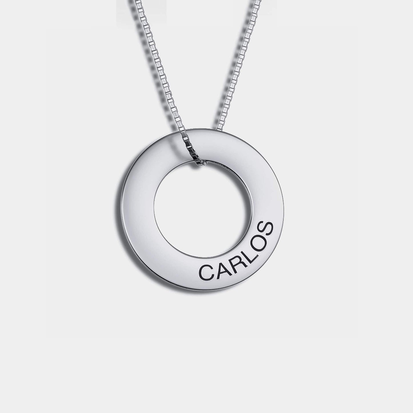 Colgante círculo entrelazados personalizados