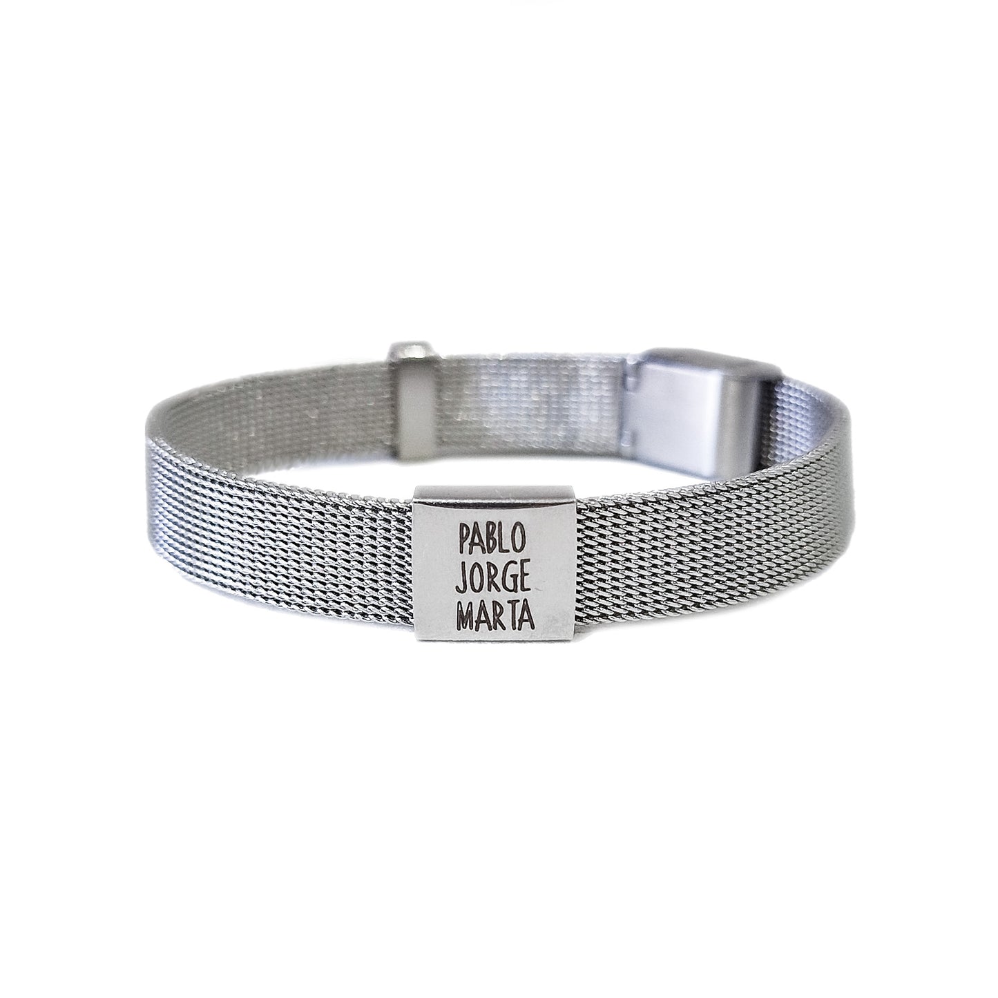 Pulsera minimalista personalizada con nombres