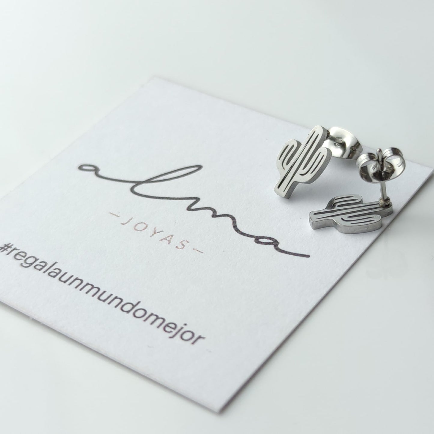 Pendientes cactus solidario