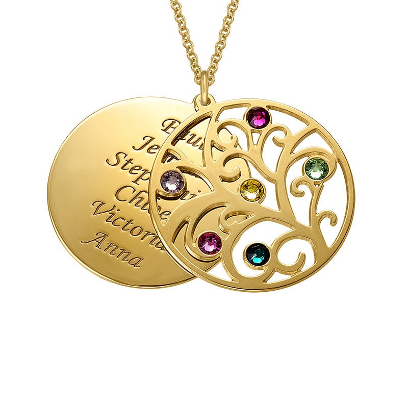 Colgante árbol de la vida de plata