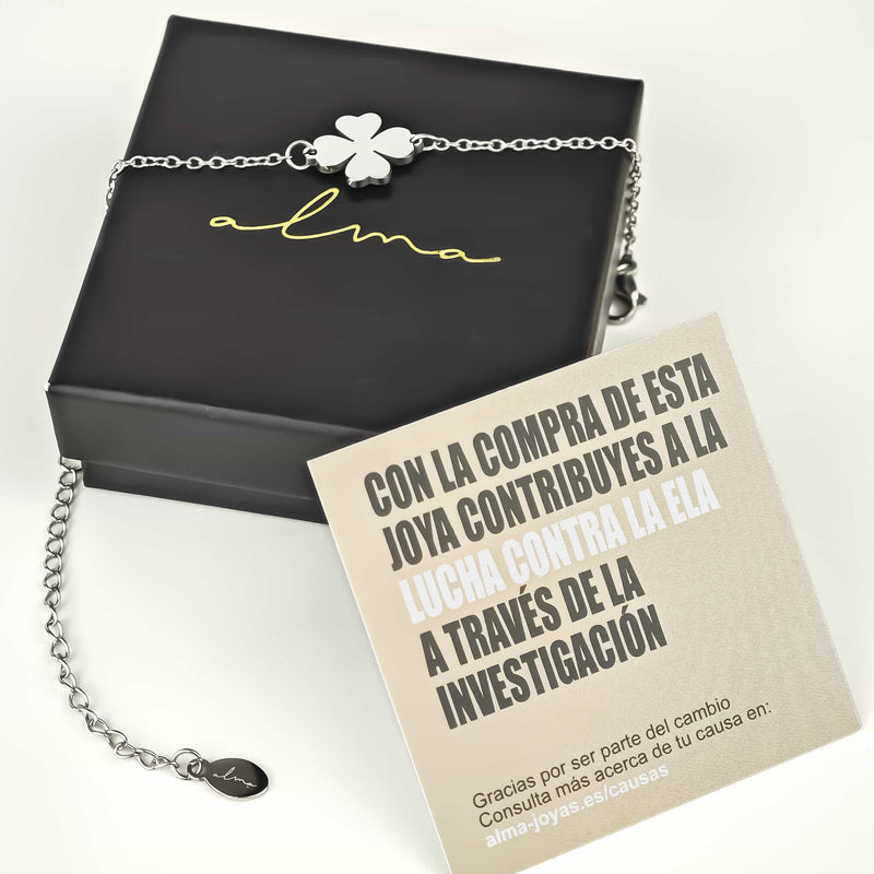 Pulsera trébol solidario