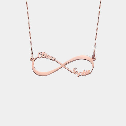 Collar infinito con nombres