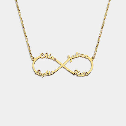 Collar infinito con nombres