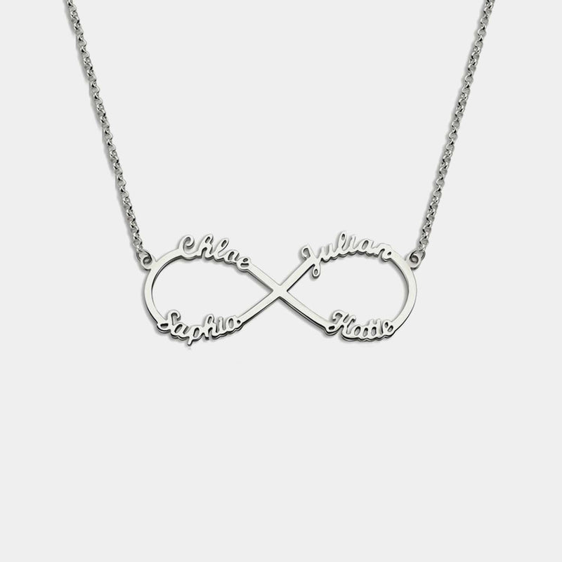 Collar infinito con nombres