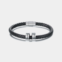 Pulsera personalizada hombre - Cuero trenzado