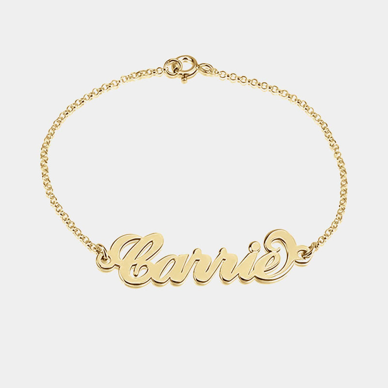 Pulsera de plata con nombre