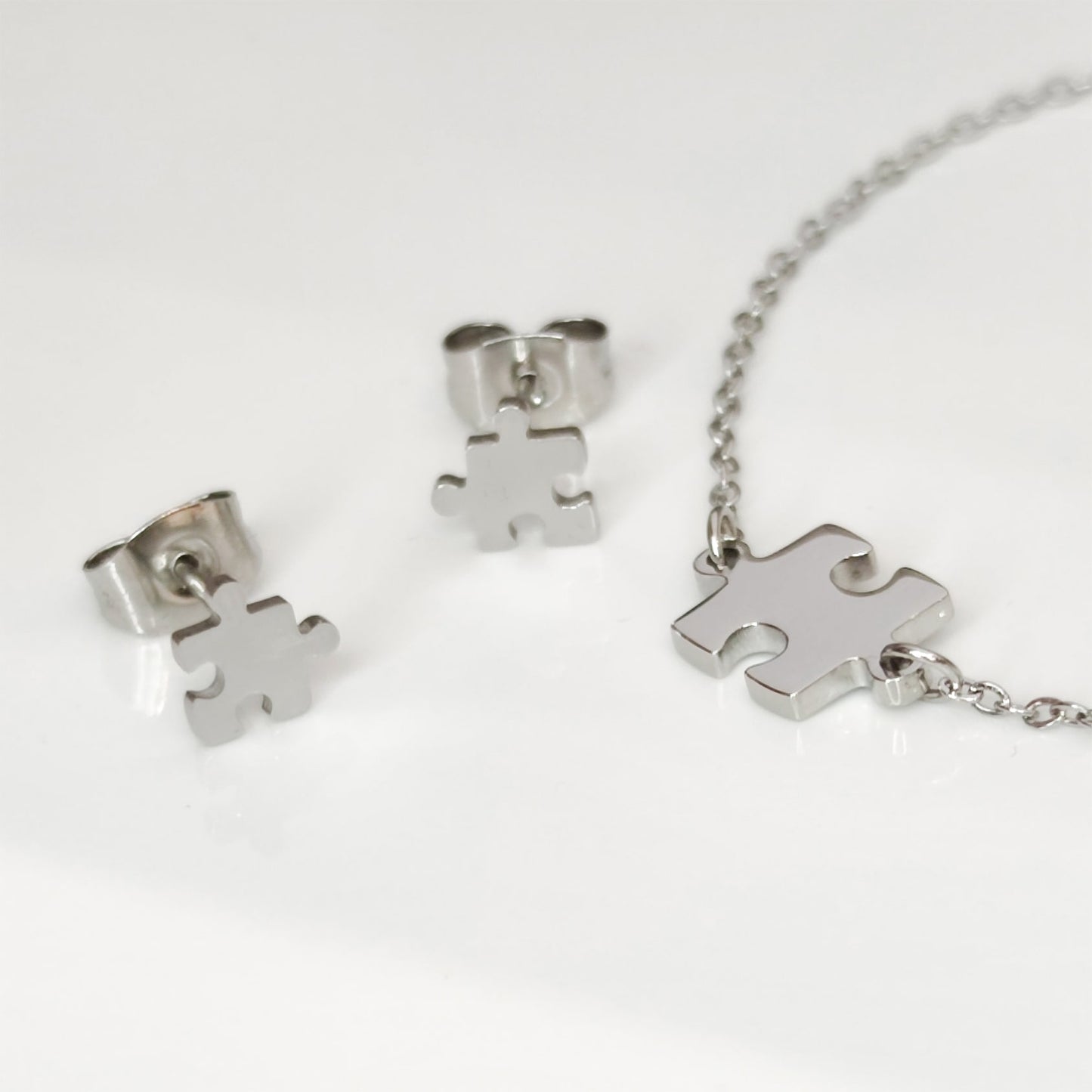 Mini pendientes Puzzle solidario