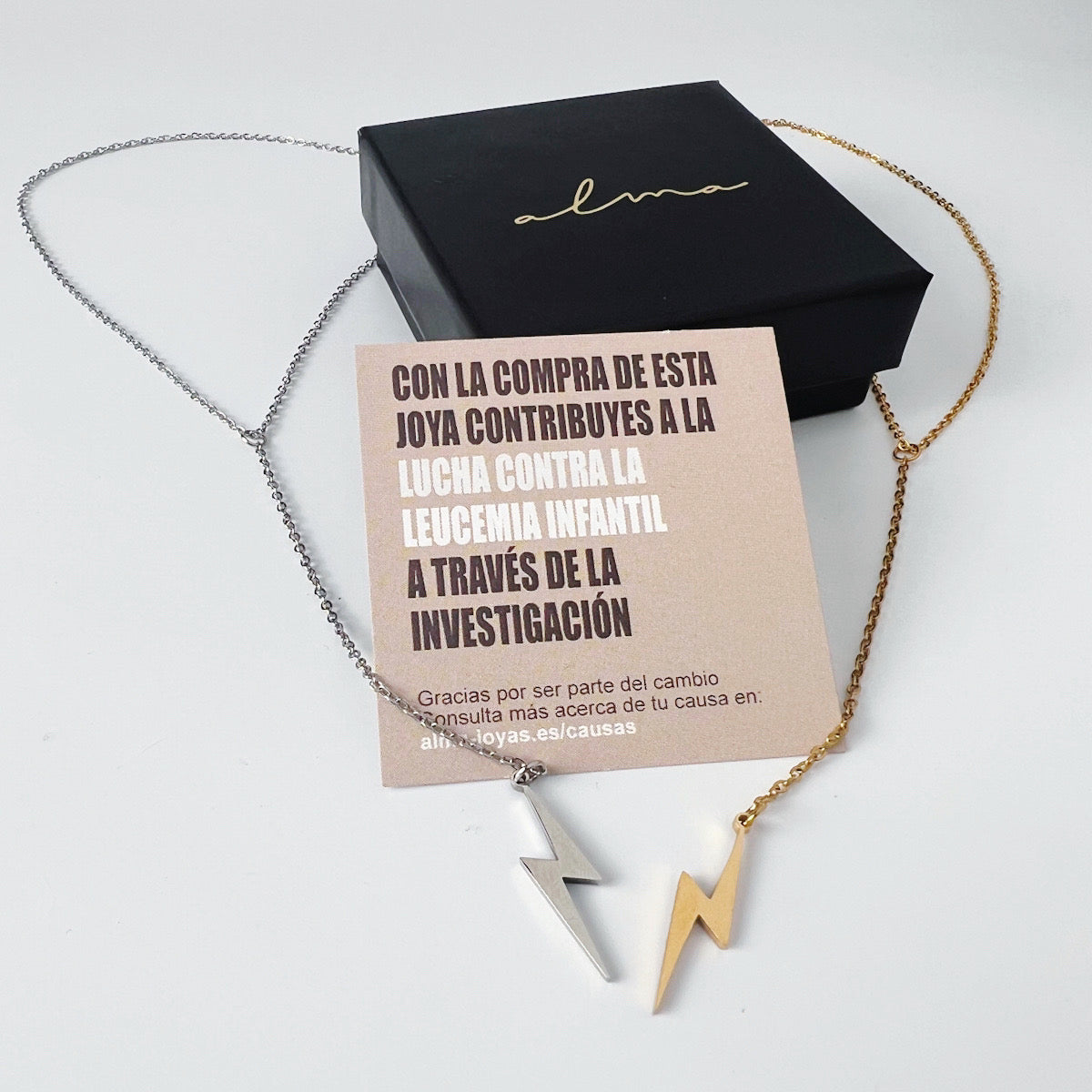 Collar Caído Rayo Solidario