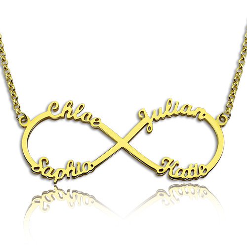 Collar infinito con nombres