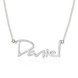 Collar con nombre plata